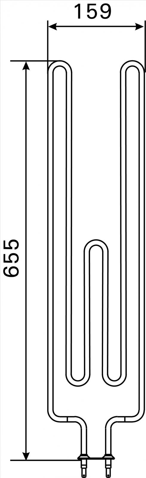 Grzałka ZSE-256 2000W/230V - do pieców FU60