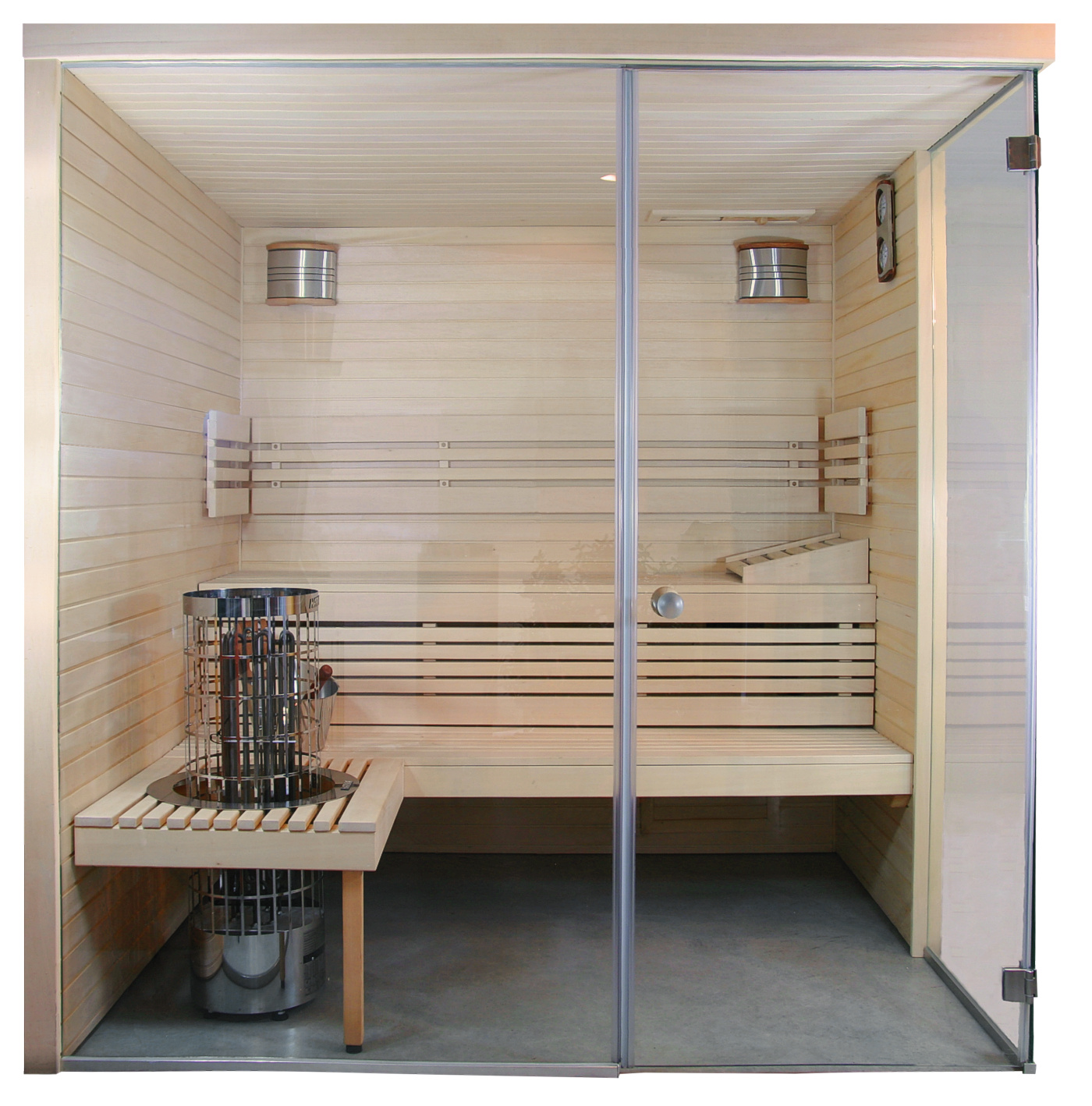 Sauna fińska 208x178x208 z drewna lipowego