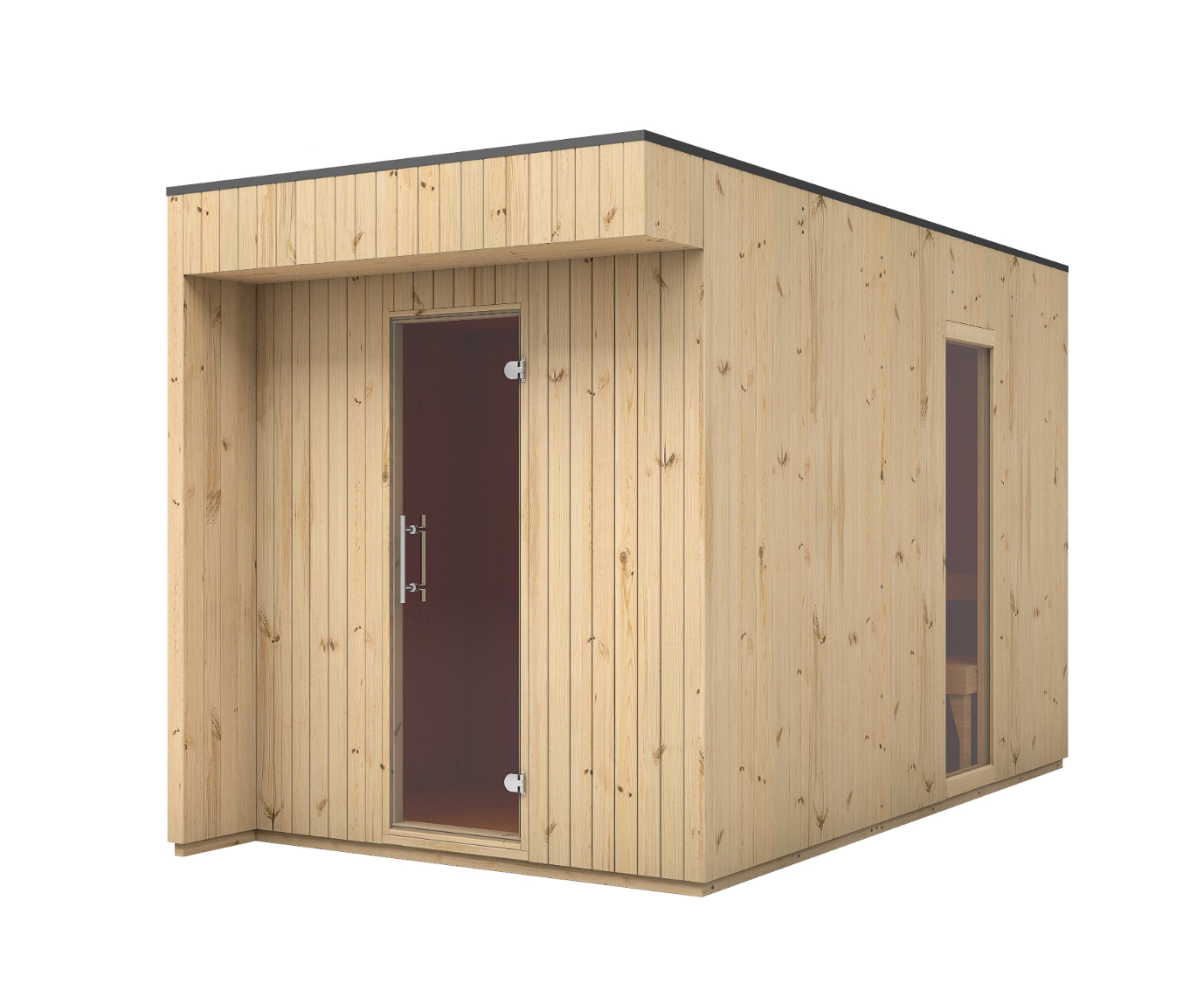 Sauna zewnÄtrzna MUSTA 200Ă396